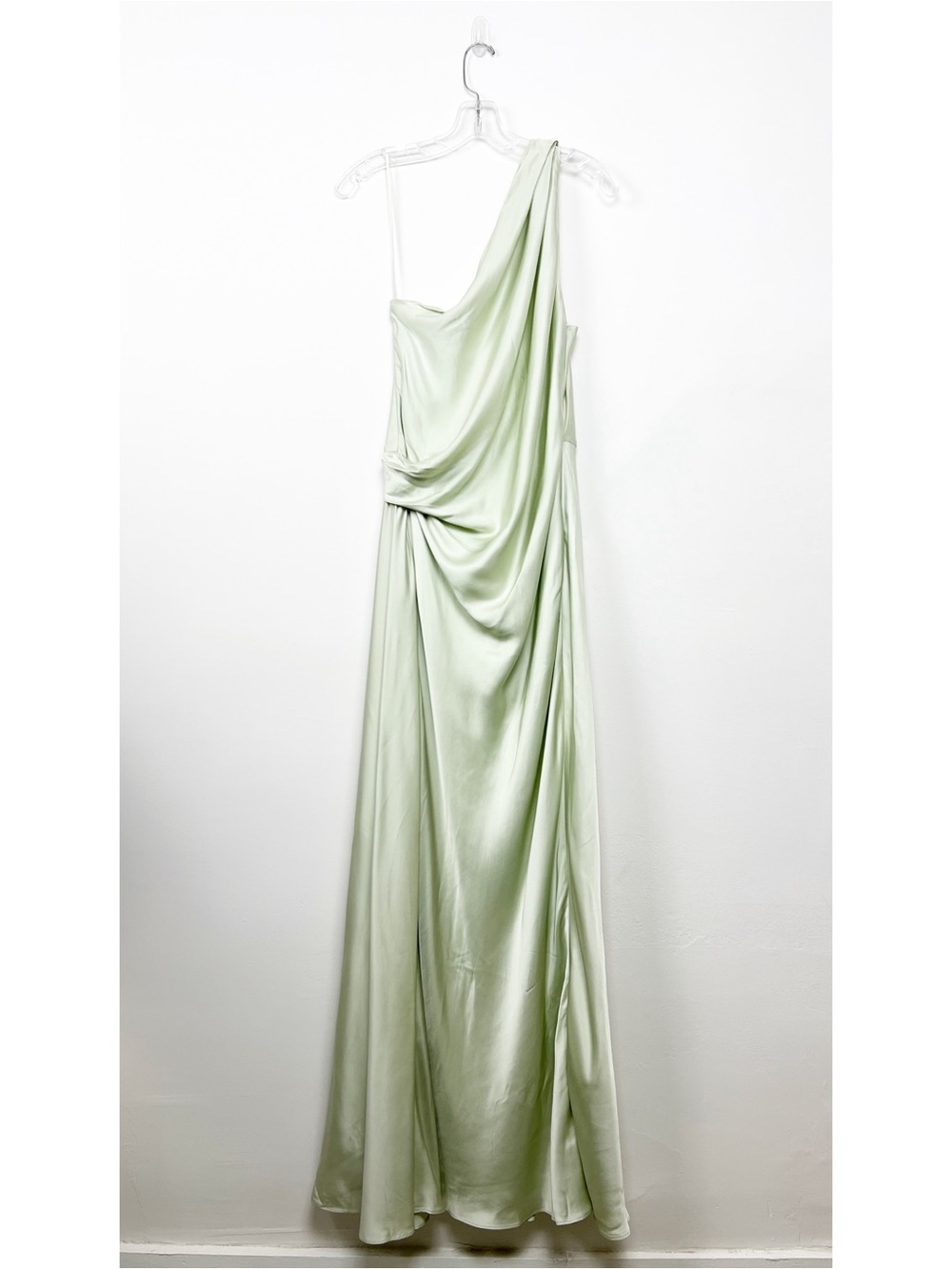 A.L.C. Aster One-Shoulder Gown in Spearmint 8 - Picture 2 of 10